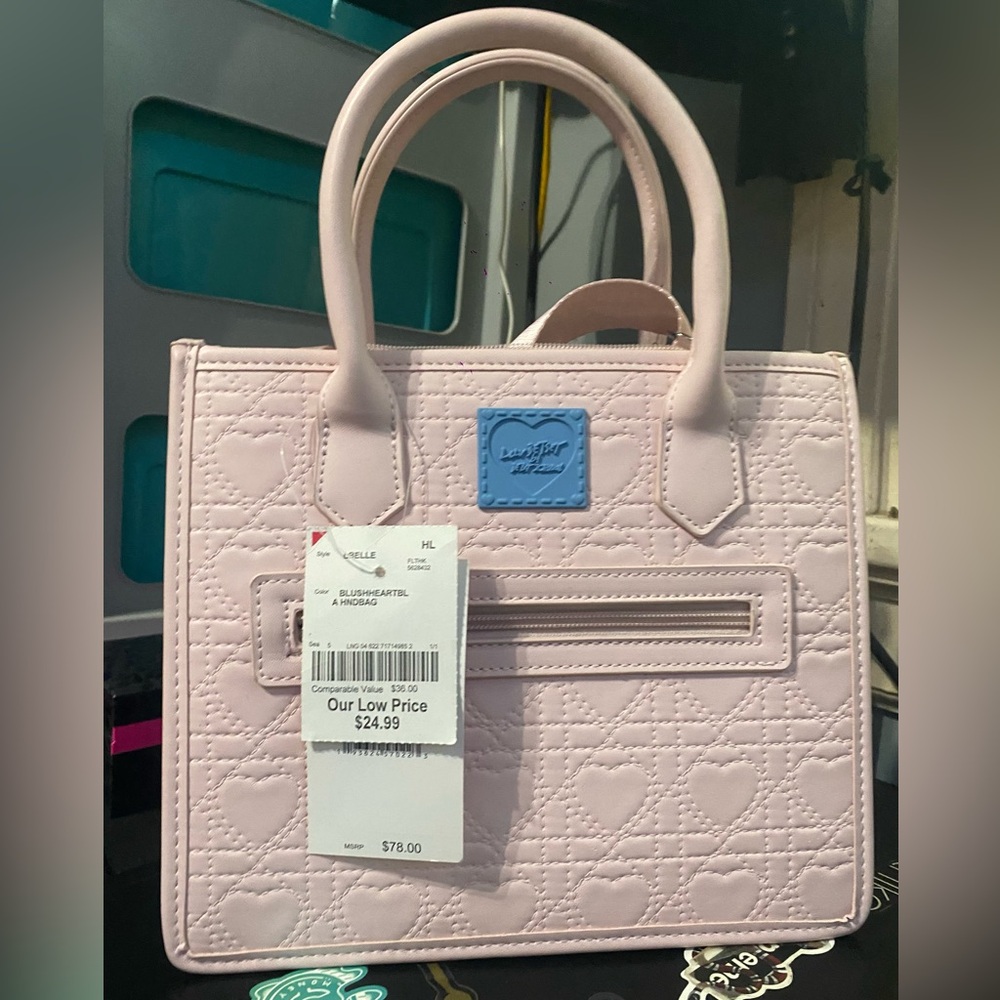 Betsey Johnson Light Pink Heart Satchel